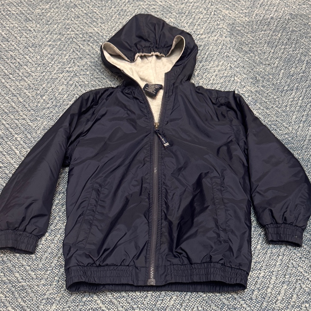 Charles River Apparel Kids Dark Blue Hooded Raincoat